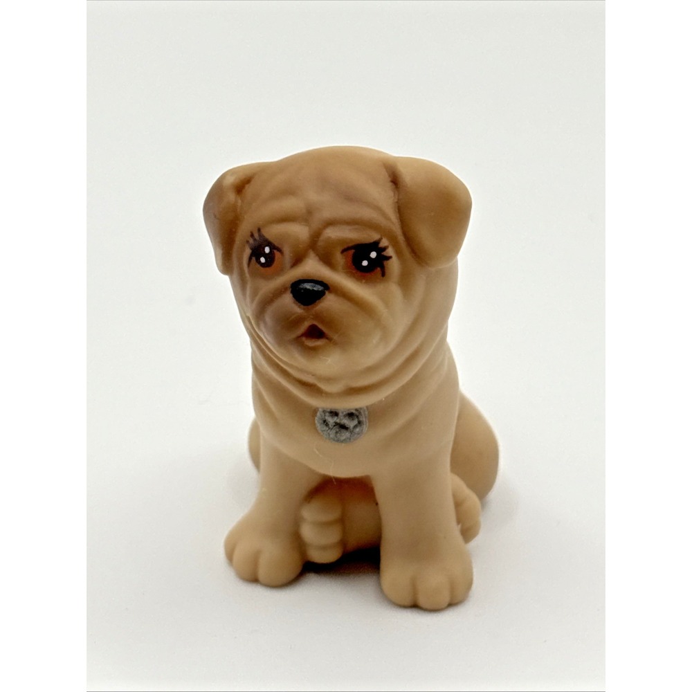 VTG 1993 Kenner Littlest Pet Shop Dog From Splash Happy‎ Puppies Bulldog Bath